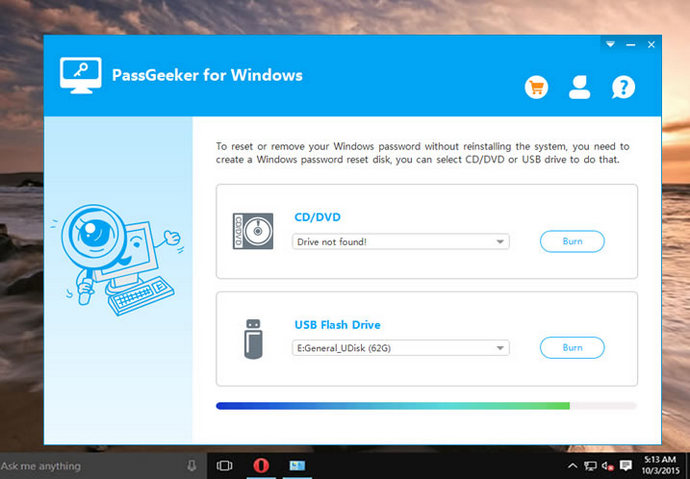 windows 10 password reset tool usb